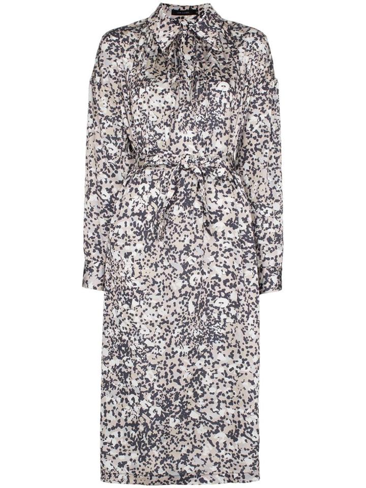 Low Classic Leopard Print Midi-dress - Neutrals