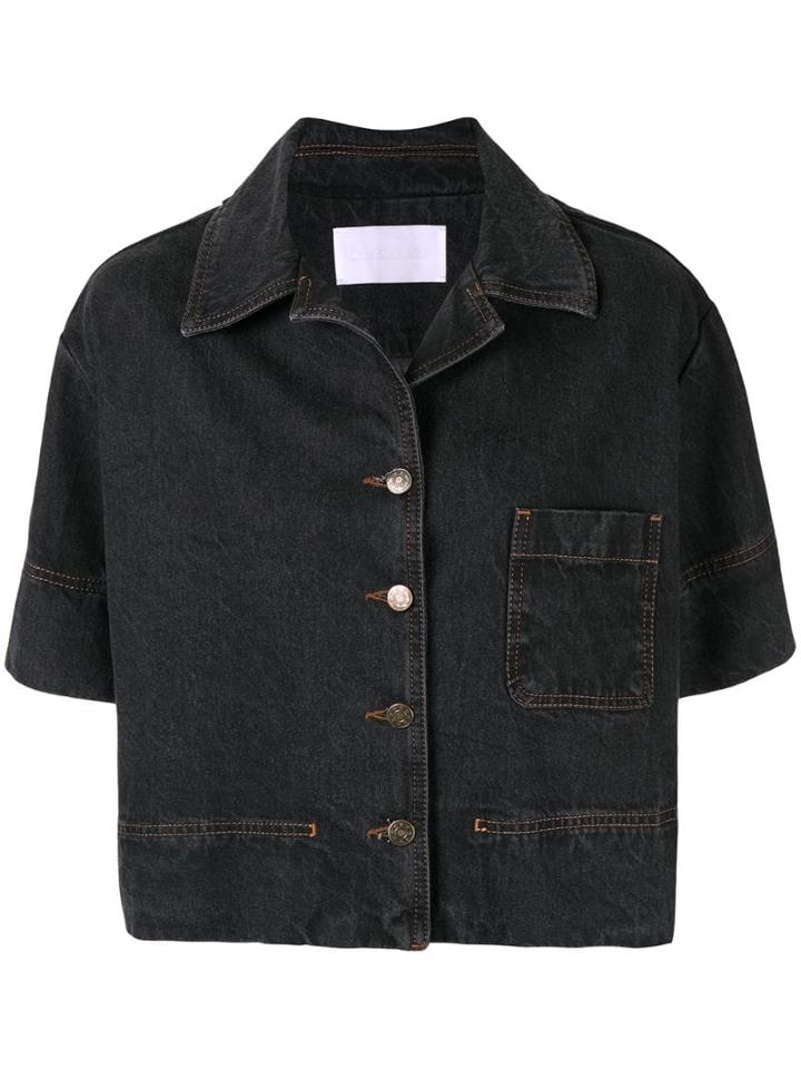 Tamuna Ingorokva Eleni Denim Shirt - Black
