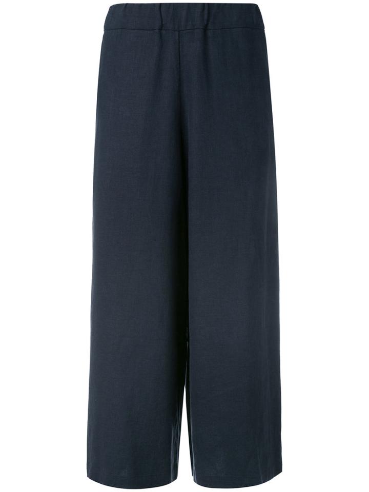 Water - Wide Leg Trousers - Women - Linen/flax - S, Blue, Linen/flax