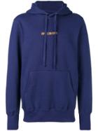 Aimé Leon Dore Logo Print Hoodie - Blue