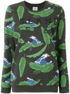 Zoe Karssen Raven Printed Sweatshirt - Green