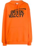Calvin Klein Jeans Est. 1978 Orbital Velocity Hoodie - Orange