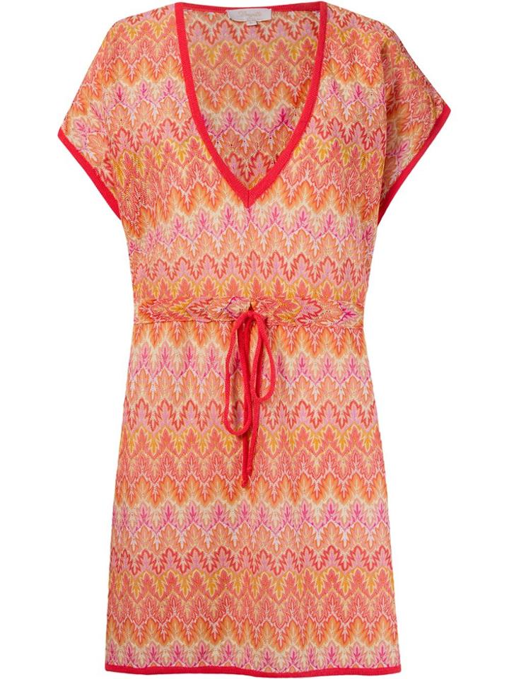 Brigitte Knit Beach Dress - Yellow & Orange