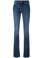 7 For All Mankind Stonewash Effect Bootcut Jeans, Women's, Size: 29, Blue, Cotton/spandex/elastane