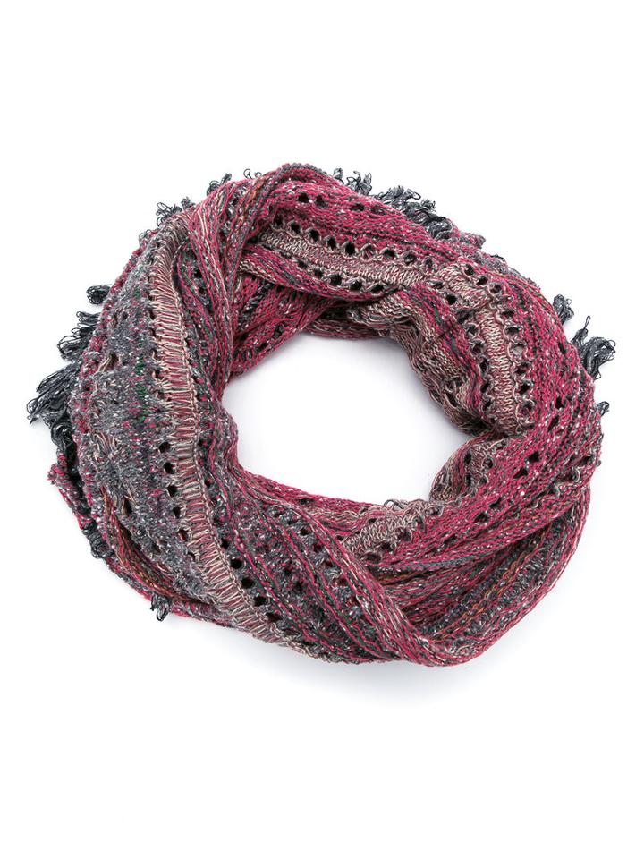 Cecilia Prado - Knit Scarf - Women - Acrylic/lurex/viscose - One Size, Red, Acrylic/lurex/viscose