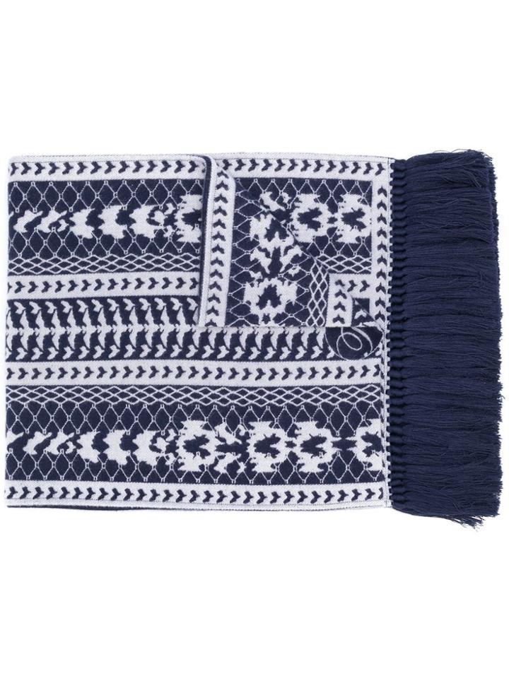 Temperley London Chunky Knit Scarf - Blue