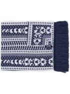 Temperley London Chunky Knit Scarf - Blue