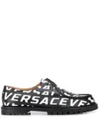 Versace All-over Logo Shoes - Black