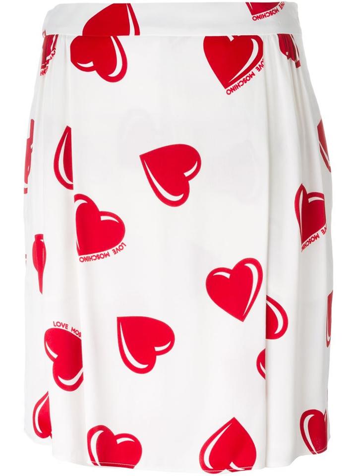 Love Moschino Heart Print Skirt