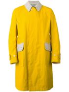 Junya Watanabe Comme Des Garçons Man Elbow Patch Coat, Men's, Size: Small, Yellow/orange, Linen/flax/polyurethane Resin