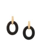 Yves Saint Laurent Pre-owned 1980s Double Hoop Earrings - Brown