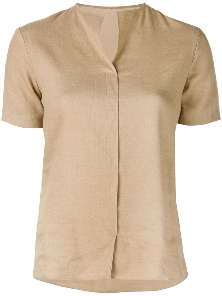 Peter Cohen Round Neck Shirt - Brown