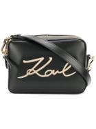 Karl Lagerfeld Signature Camera Bag - Black