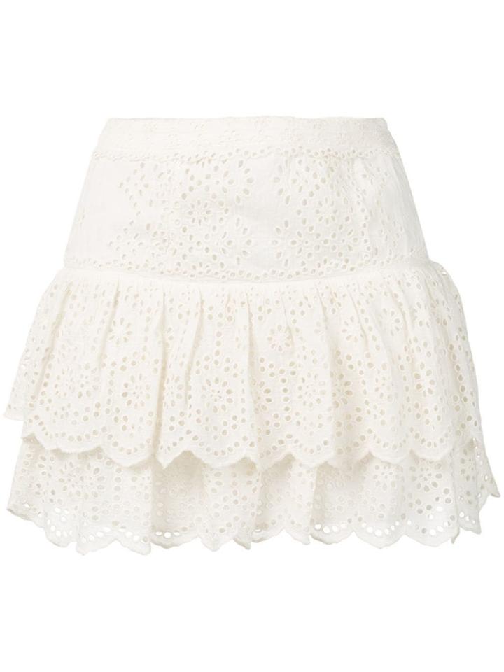 Love Shack Fancy Amy Skirt - White
