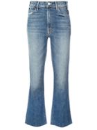Mother Cropped Kick-flare Jeans - Blue