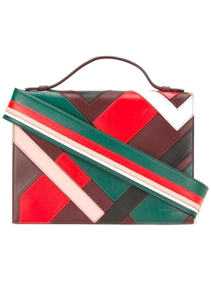 Emilio Pucci Striped Shoulder Strap Bag, Women's