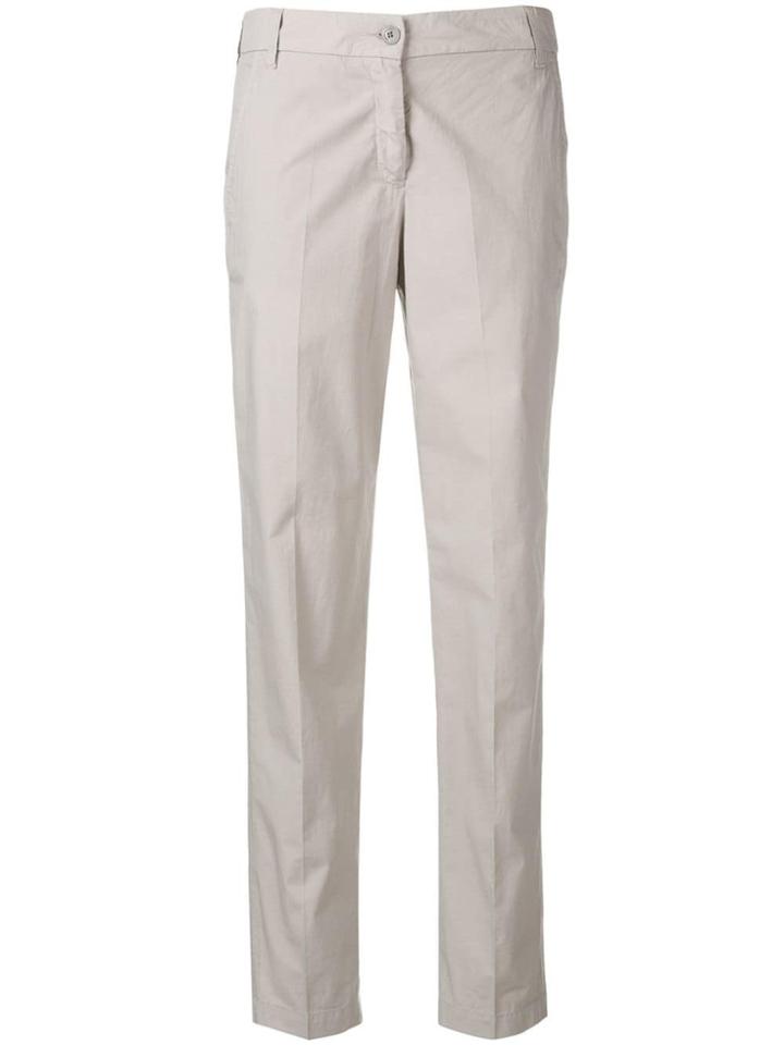 Emporio Armani Slim Fit Cropped Trousers - Grey