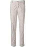 Emporio Armani Slim Fit Cropped Trousers - Grey