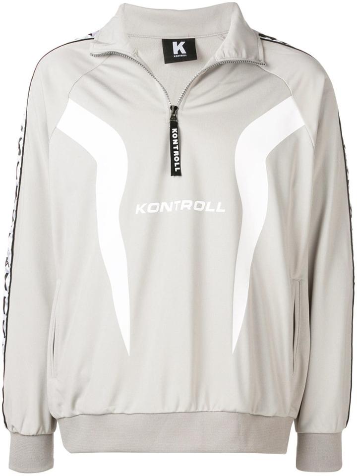 Kappa Kontroll Logo Zip-up Sweatshirt - Grey