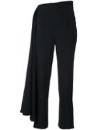 Brandon Maxwell Cropped Trousers, Women's, Size: 8, Black, Silk