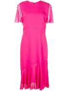 Prabal Gurung Victoria Flutter Sleeve Dress - Pink