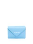 Balenciaga Mini Papier Wallet - Blue