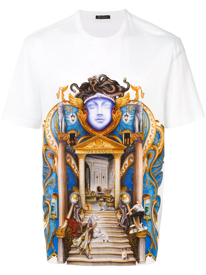 Versace Triptych Print T-shirt - White
