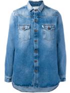 Off-white Logo Print Denim Jacket, Men's, Size: Xl, Blue, Cotton