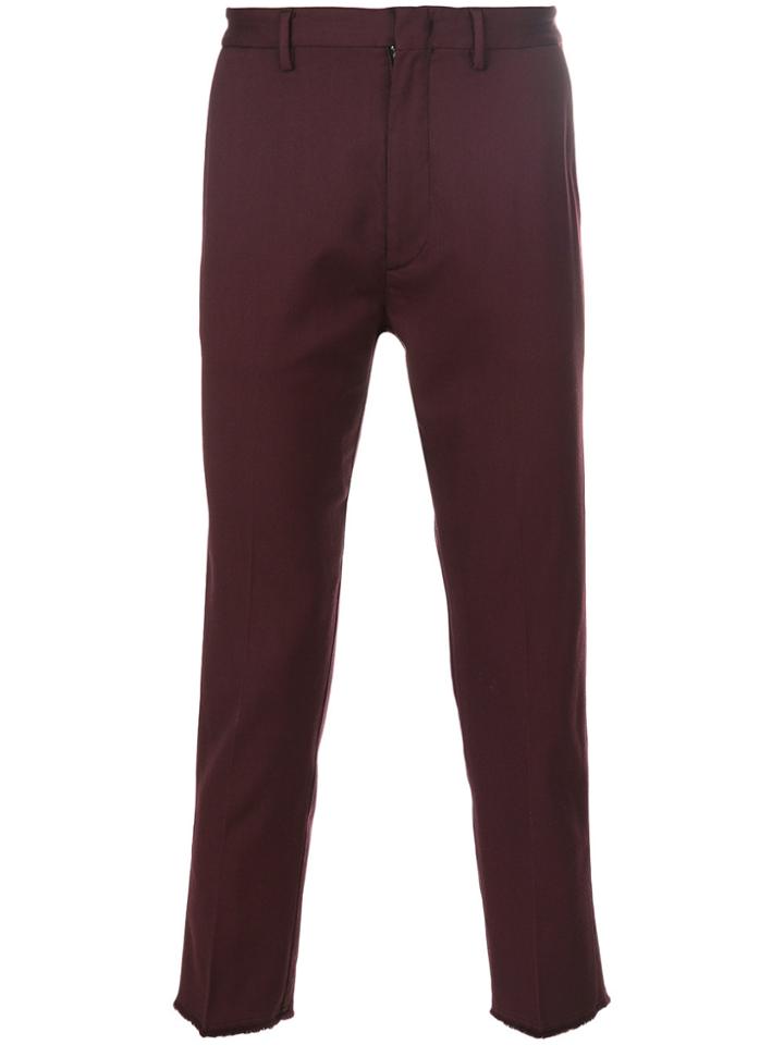 Pence Cropped Trousers - Red