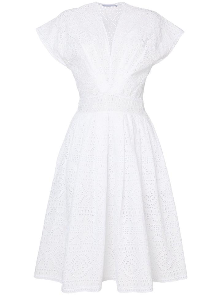 Ermanno Scervino V-neck Flared Dress - White