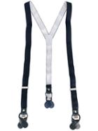 Fefè - Classic Braces - Men - Cotton/leather/metal - One Size, Blue, Cotton/leather/metal