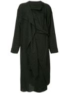Lemaire Checked Cape Dress - Black