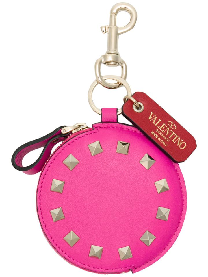 Valentino Rockstud Coin Purse - Pink & Purple