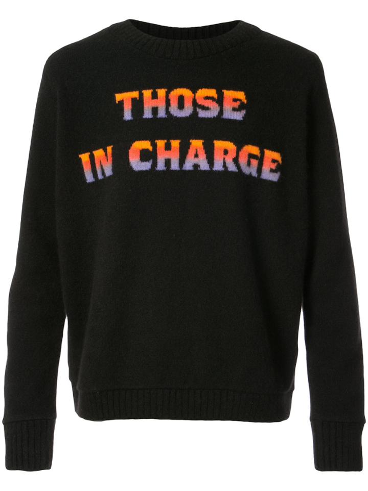 The Elder Statesman Those In Charge Jumper - Black