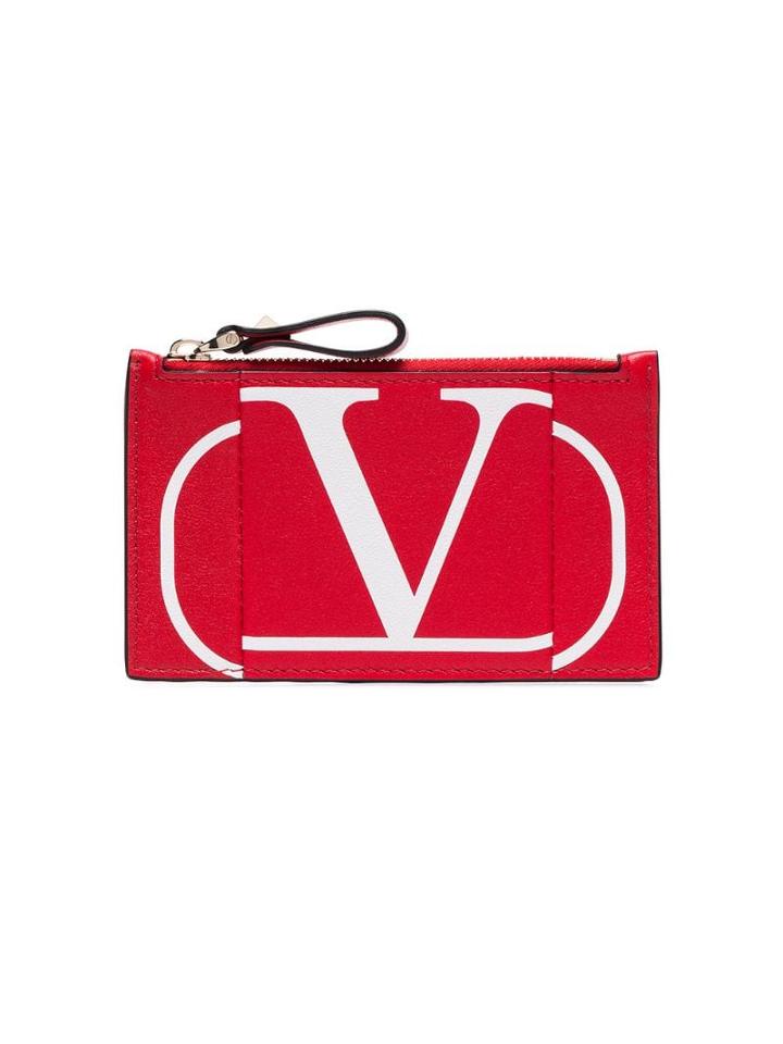 Valentino Red Logo Pouch