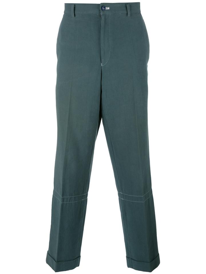 Comme Des Garçons Vintage Loose-fit Tapered Trousers - Grey