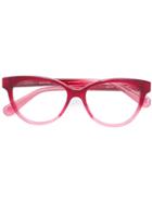 Gucci Eyewear Cat Eye Glasses - Red