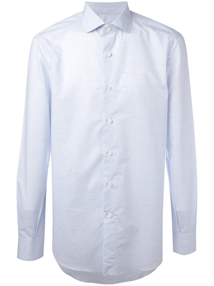 Boglioli Plain Shirt, Men's, Size: 41, Blue, Cotton