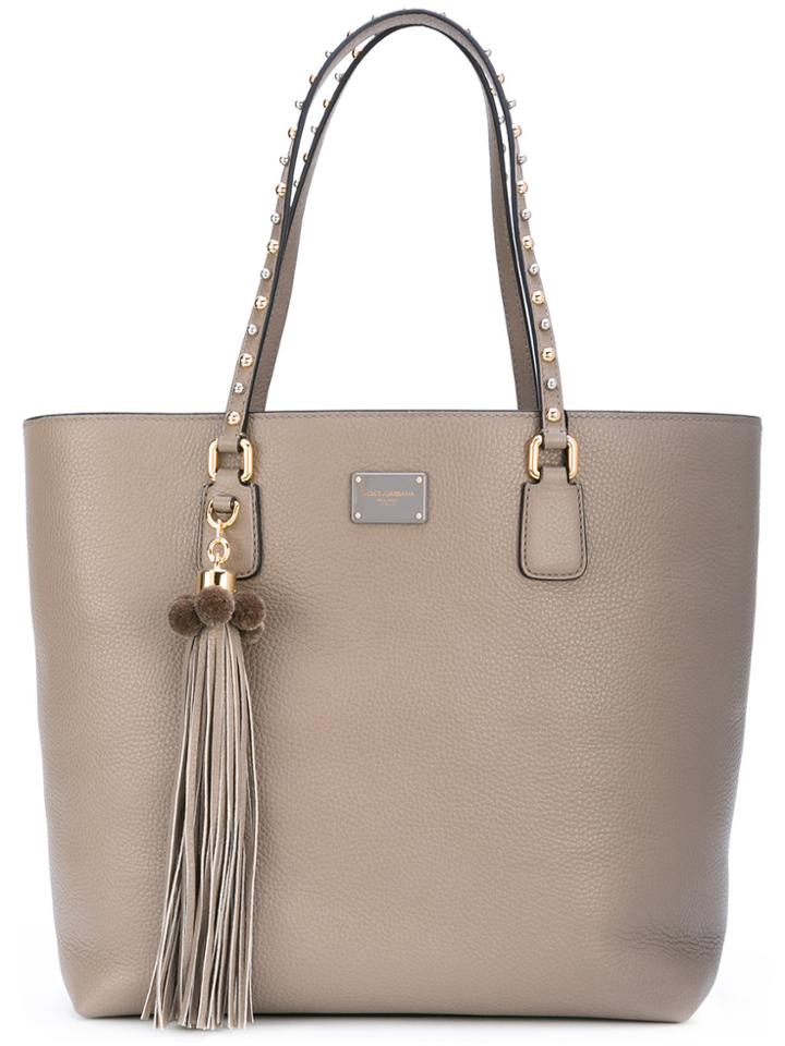 Dolce & Gabbana Tassel Tote - Grey