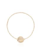 Yvonne Léon Yellow 18k Gold Diamond Shell Bracelet