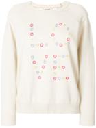 Chinti & Parker Cut Out Love Sweater - Nude & Neutrals