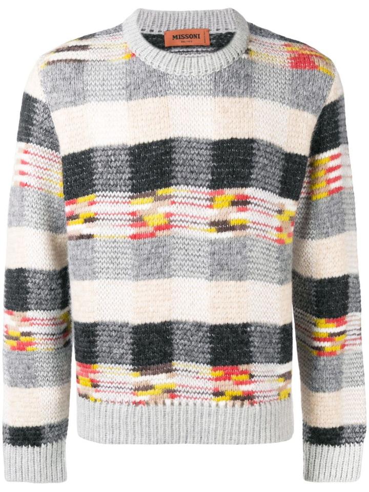 Missoni Checked Jumper - Grey
