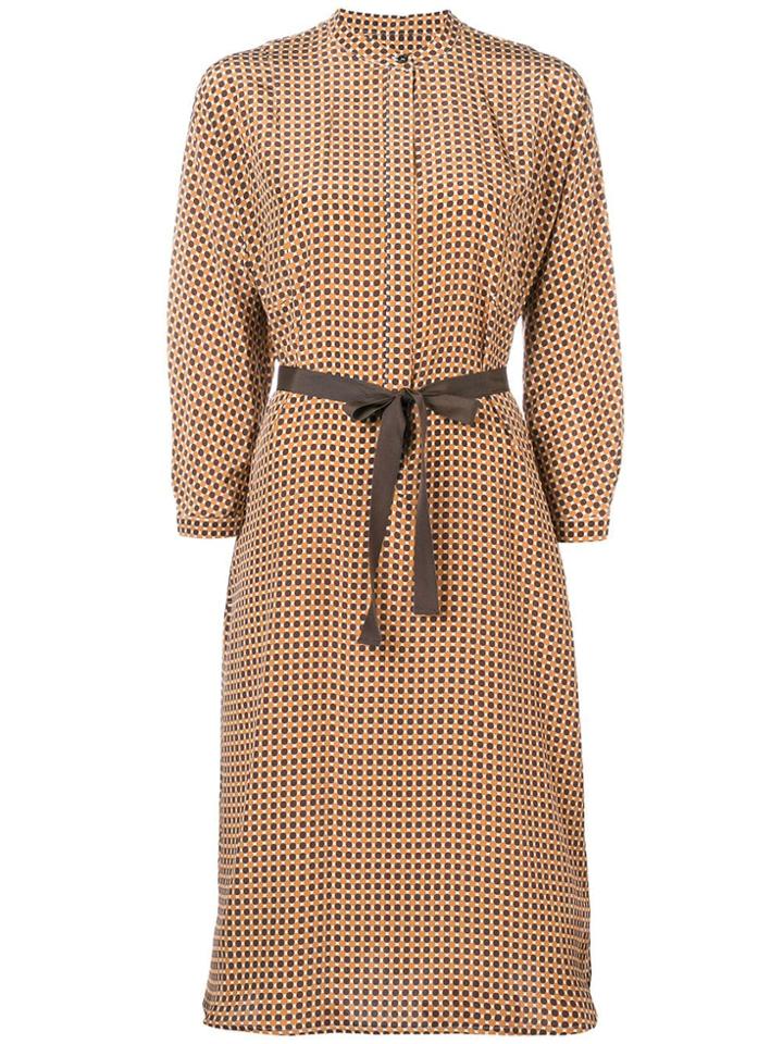 Max Mara Dot Print Dress - Brown
