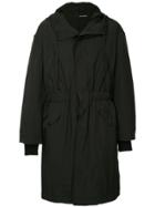 Isabel Benenato Hooded Parka Coat - Black