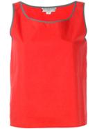 Balenciaga Vintage Contrast Trim Top - Yellow & Orange
