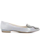 Sophia Webster Bibi Butterfly Ballerinas - Metallic