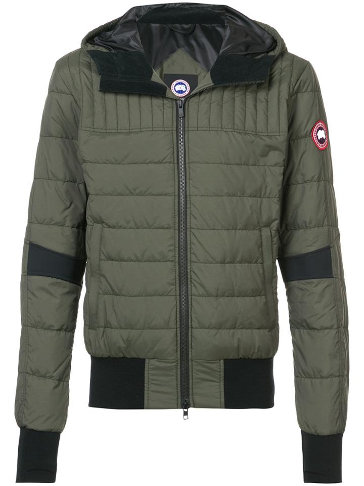 Canada Goose Padded Hooded Jackets - Green