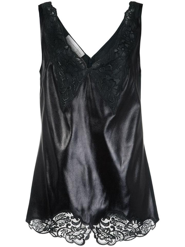 Stella Mccartney 'anastasia' V-neck Lace Camisole - Black