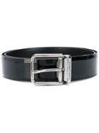 Dolce & Gabbana - Square Buckle Belt - Men - Leather - 115, Black, Leather