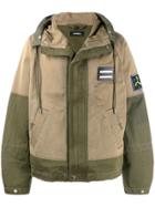 Diesel Mixed Fabric Parka - Green